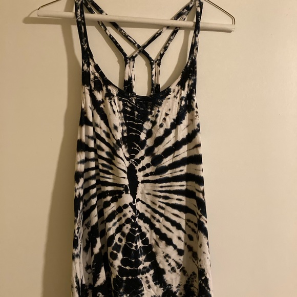 kathmandu imports Tops - Tie dye criss cross-back tank top